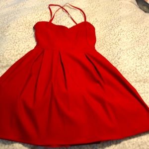 Lulus Red Skater Dress